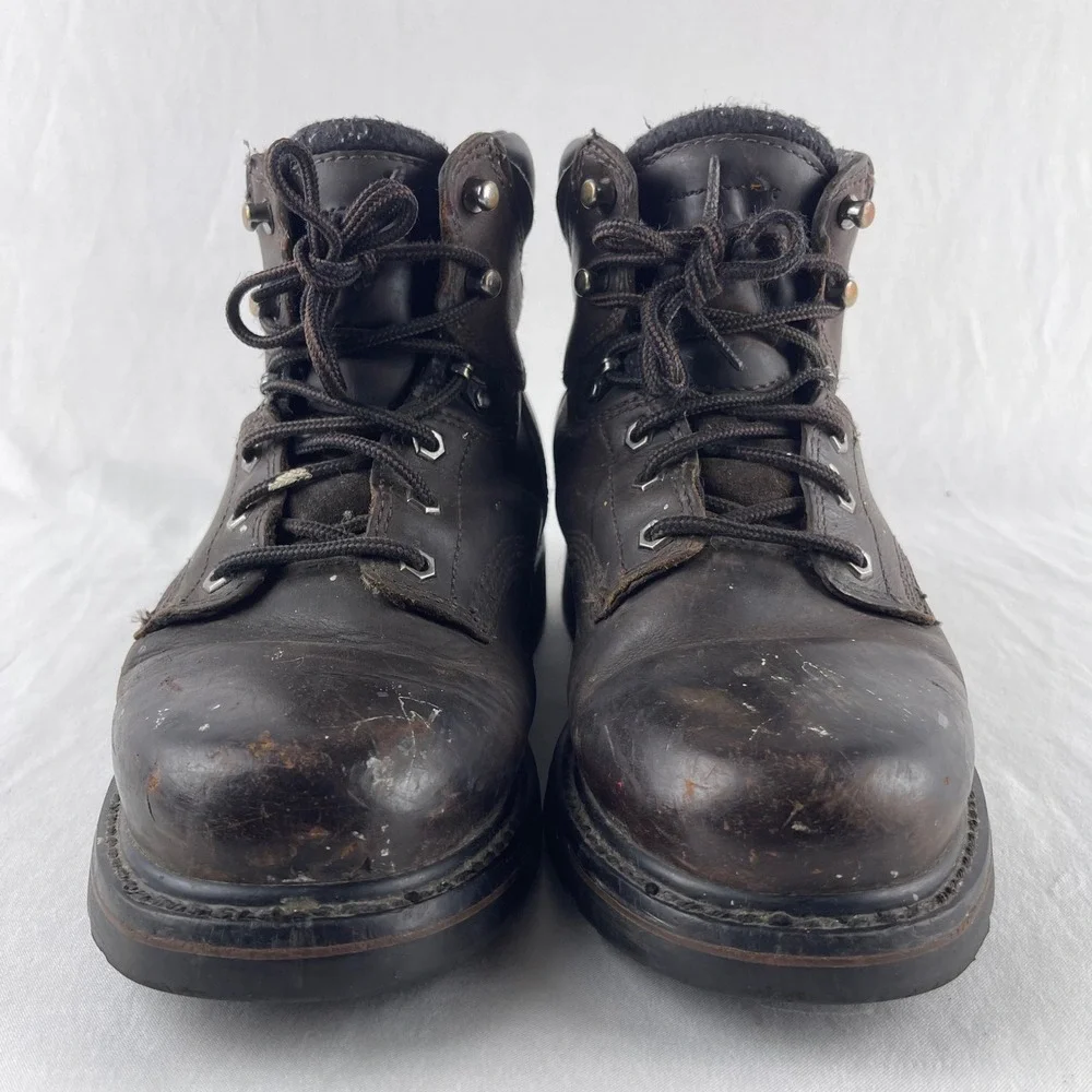 Timberland PRO Direct Attach Men 8M Brown Soft Toe Work Boot Leather 33046 A7001